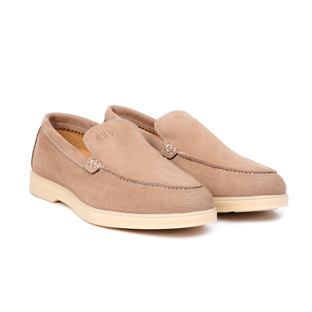 LEATHER SHOES - LBY-003 CAMEL NUB