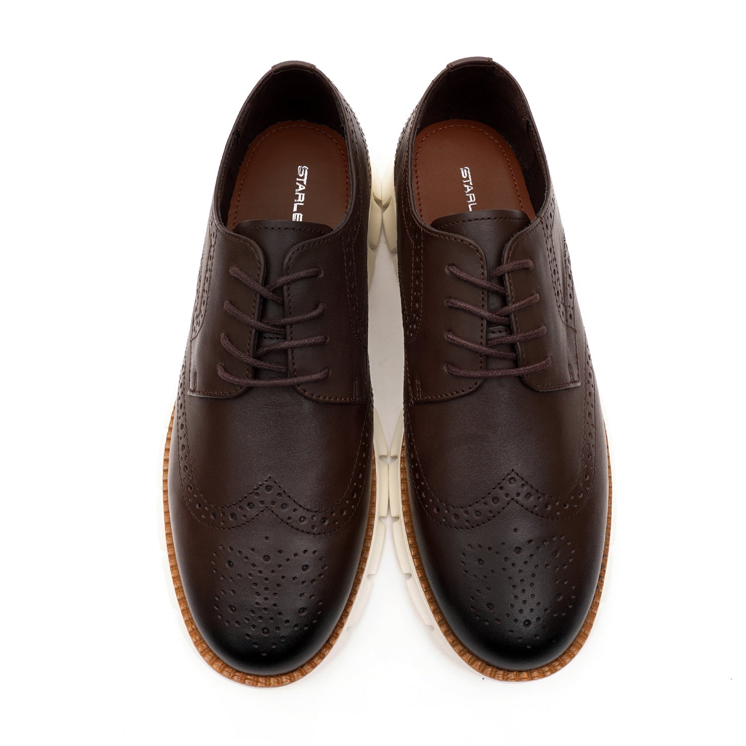 LEATHER SHOES - SFG-0001 BROWN