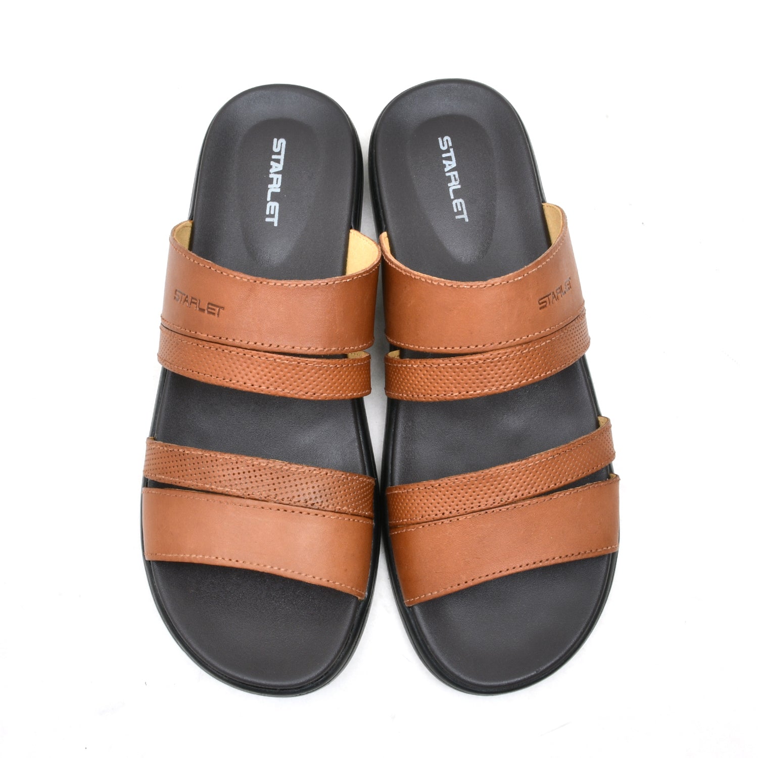 LEATHER SLIPPER - VCT-003 TAN