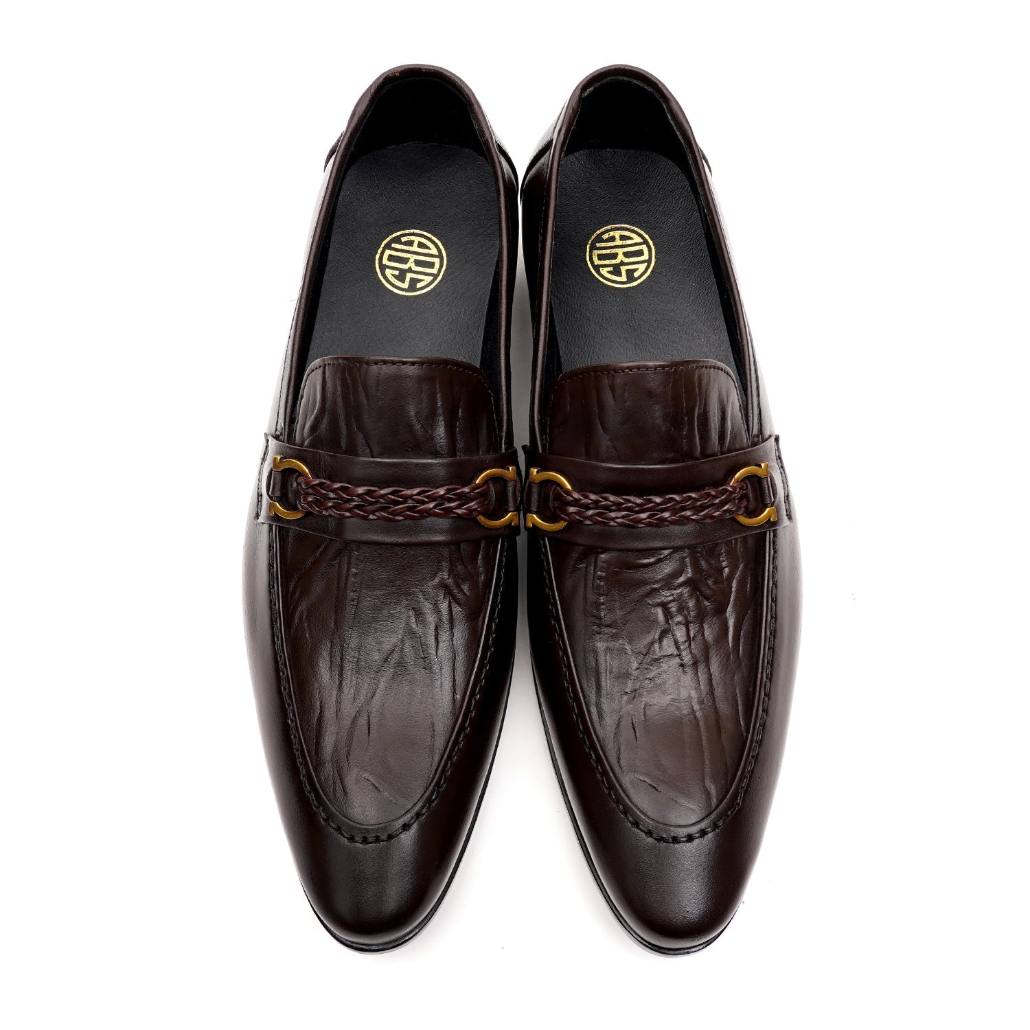 LEATHER SHOES - MJG-0004 BROWN