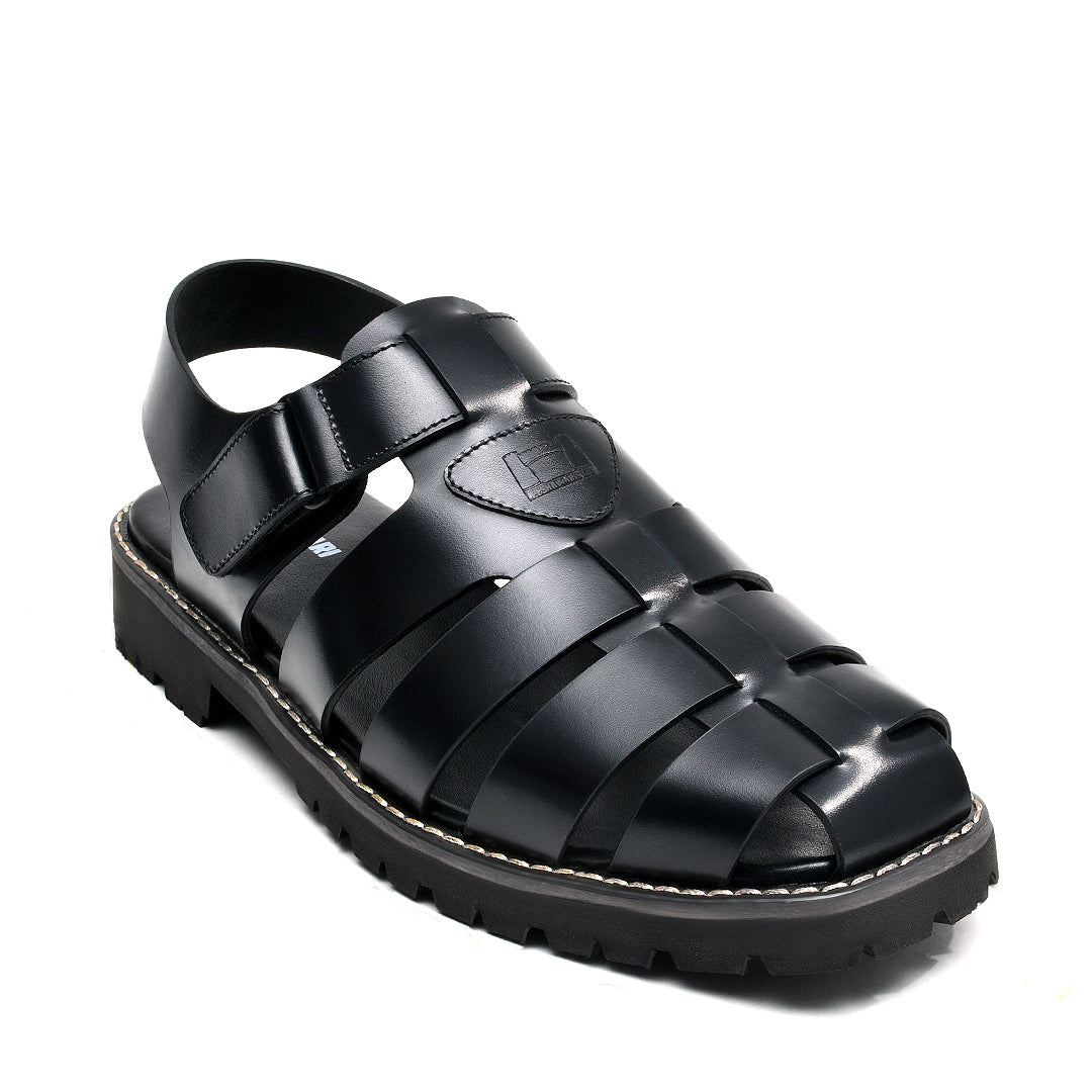 LEATHER SHOES - NOZ-03 - BLACK