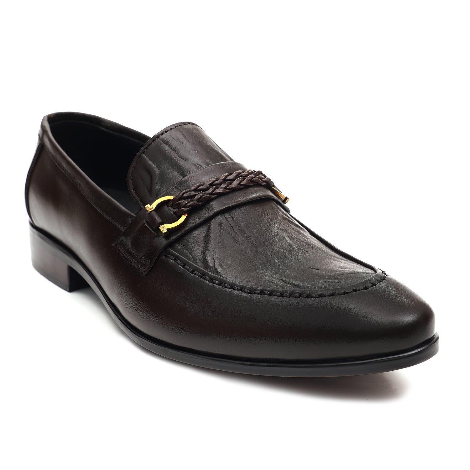 LEATHER SHOES - MJG-0004 BROWN