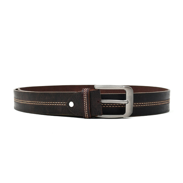 LEATHER BELT - OXB0004-COFFEE