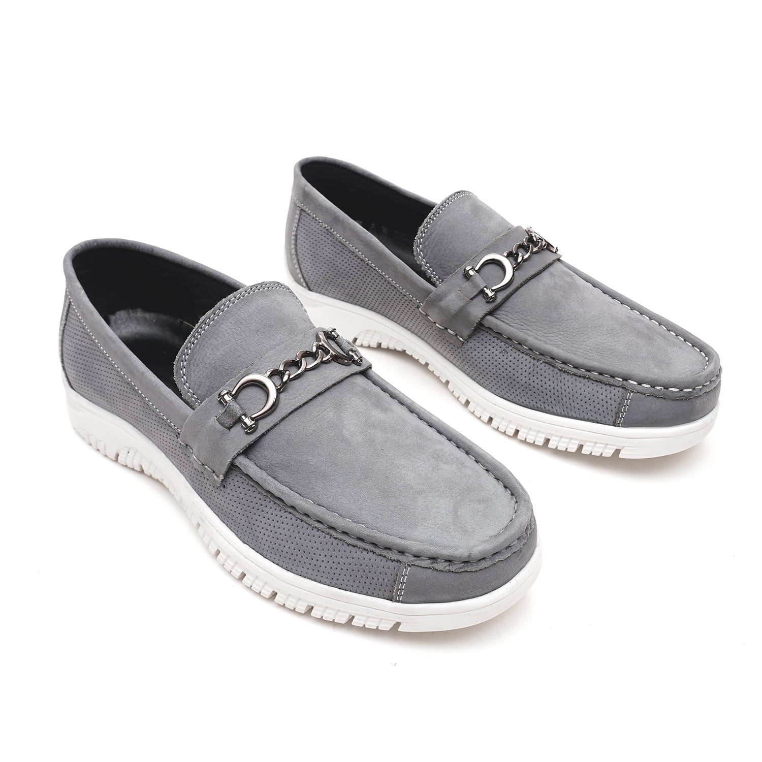 LEATHER SHOES RPD-02 GREY