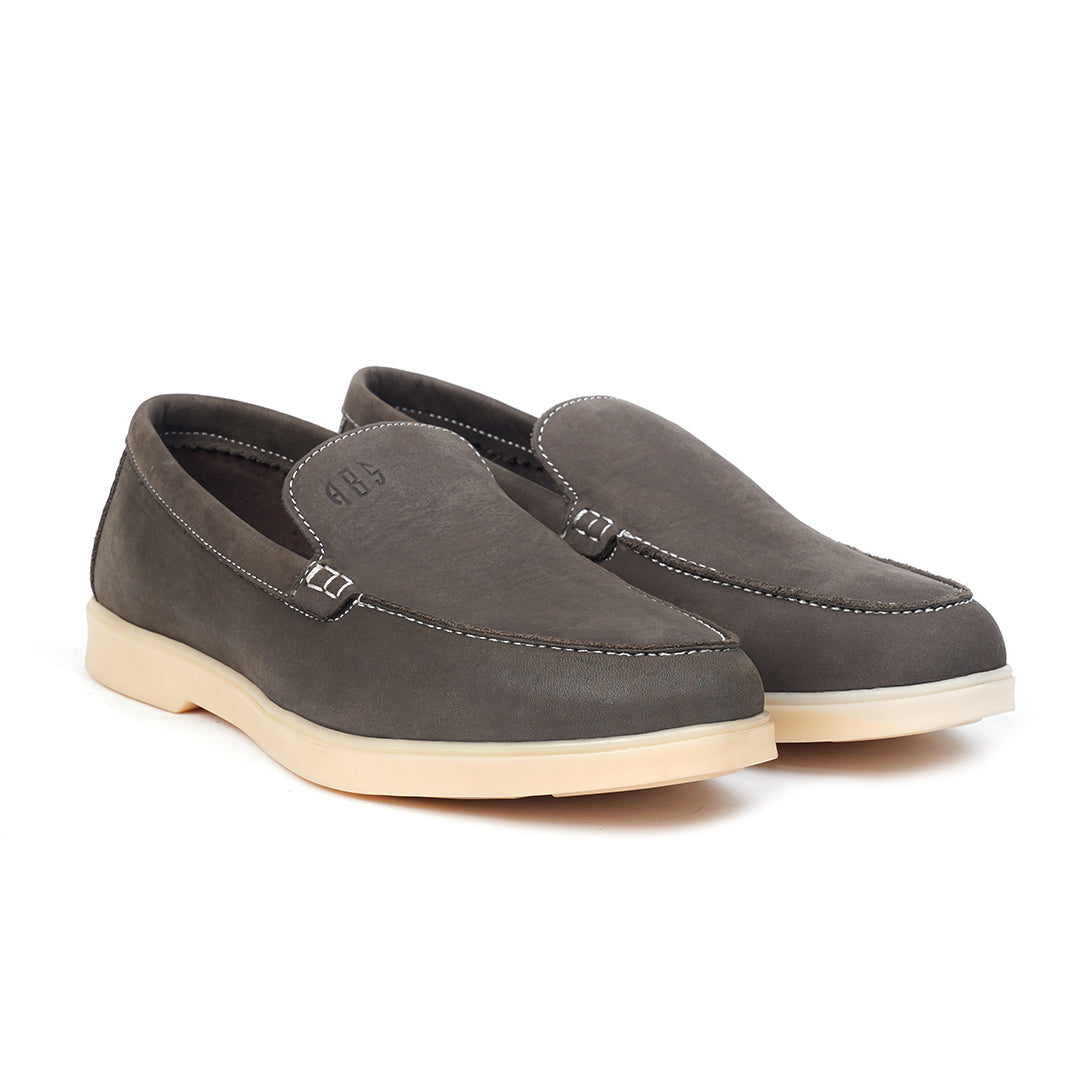 LEATHER SHOES - LBY-003 BROWN NUB