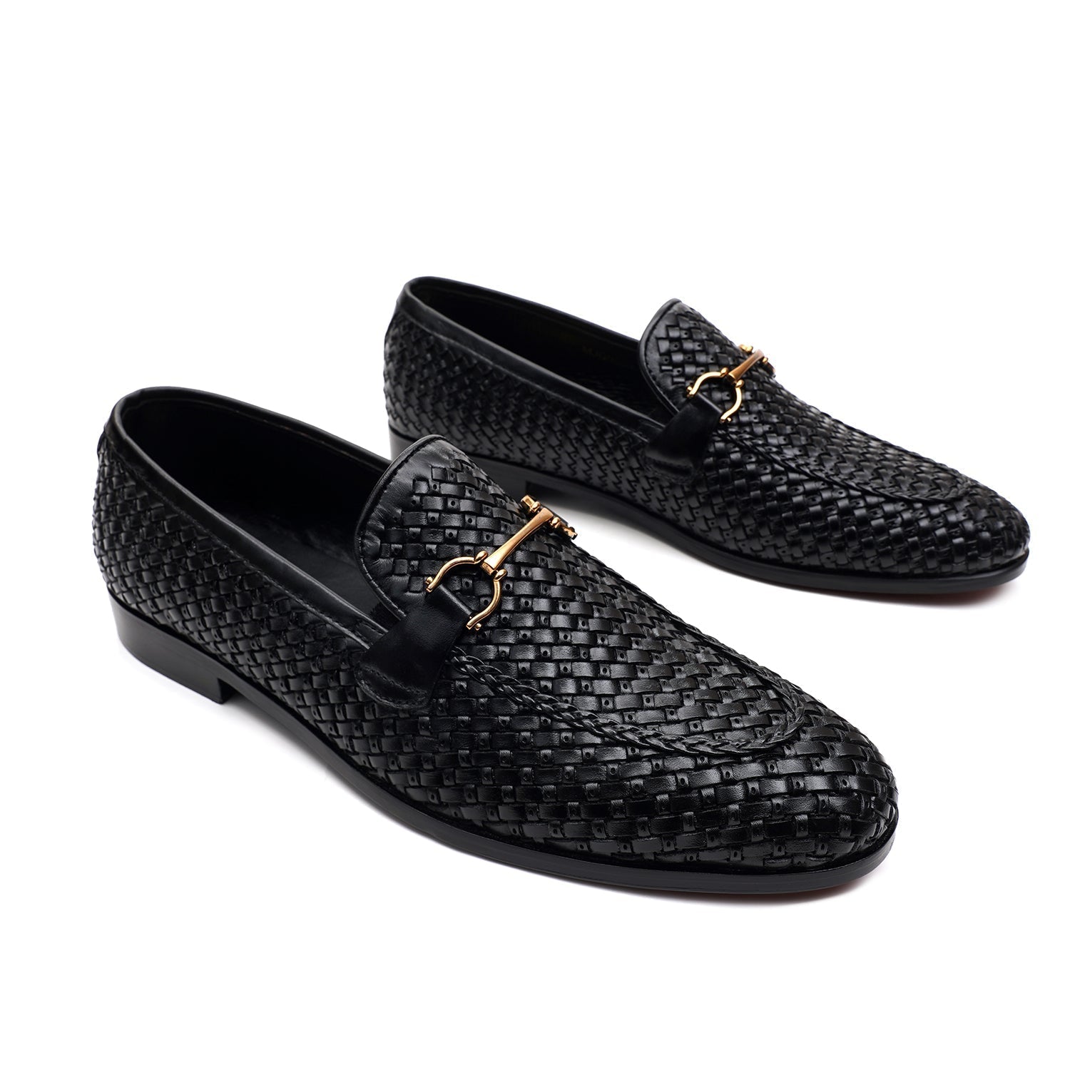 LEATHER SHOES - MJG-0003 BLACK