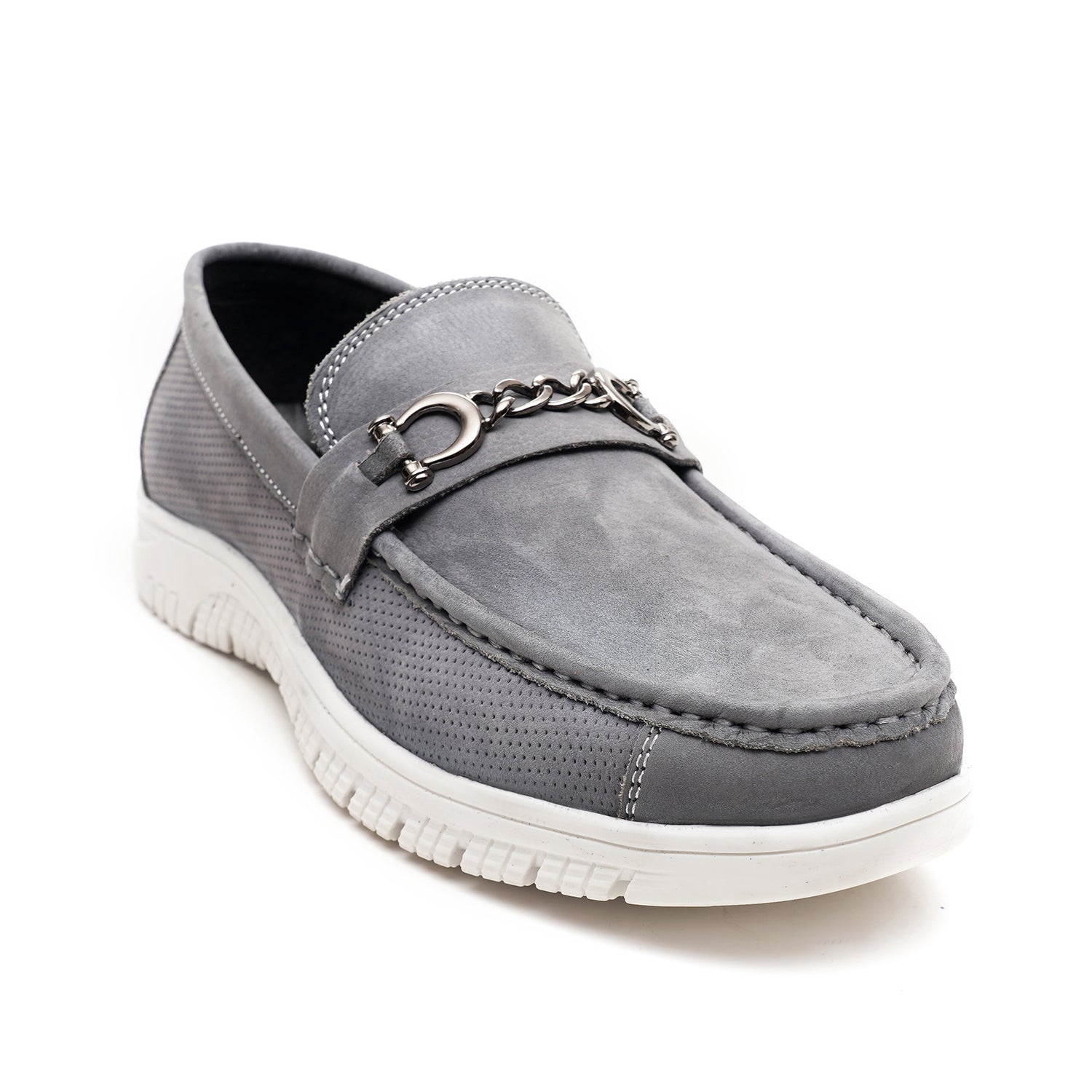 LEATHER SHOES RPD-02 GREY