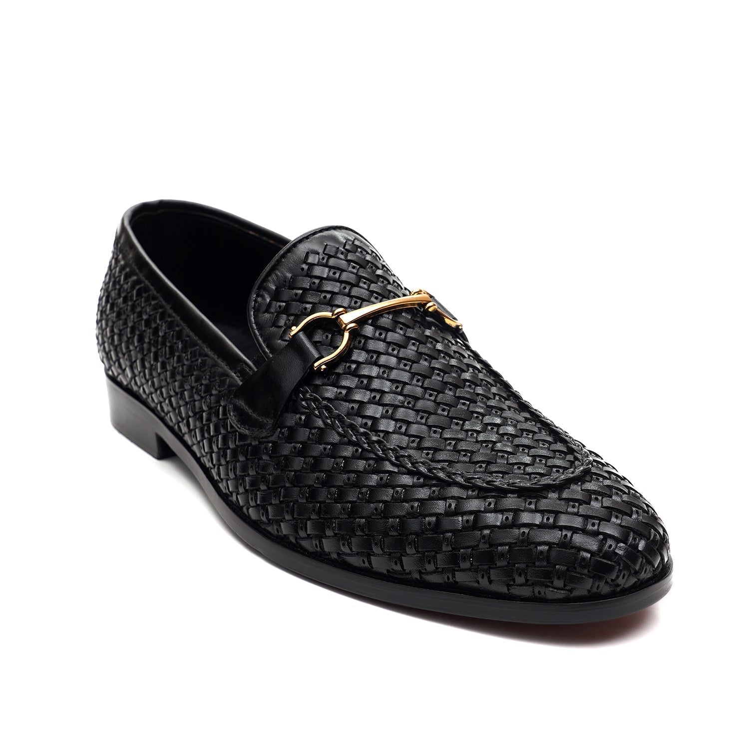 LEATHER SHOES - MJG-0003 BLACK