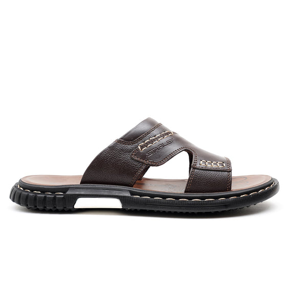 LEATHER SLIPPER - JRC-0001 BROWN