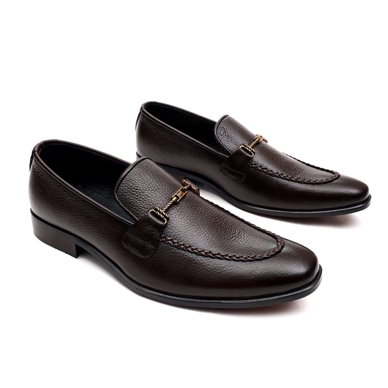 LEATHER SHOES - MJG-0001 BROWN