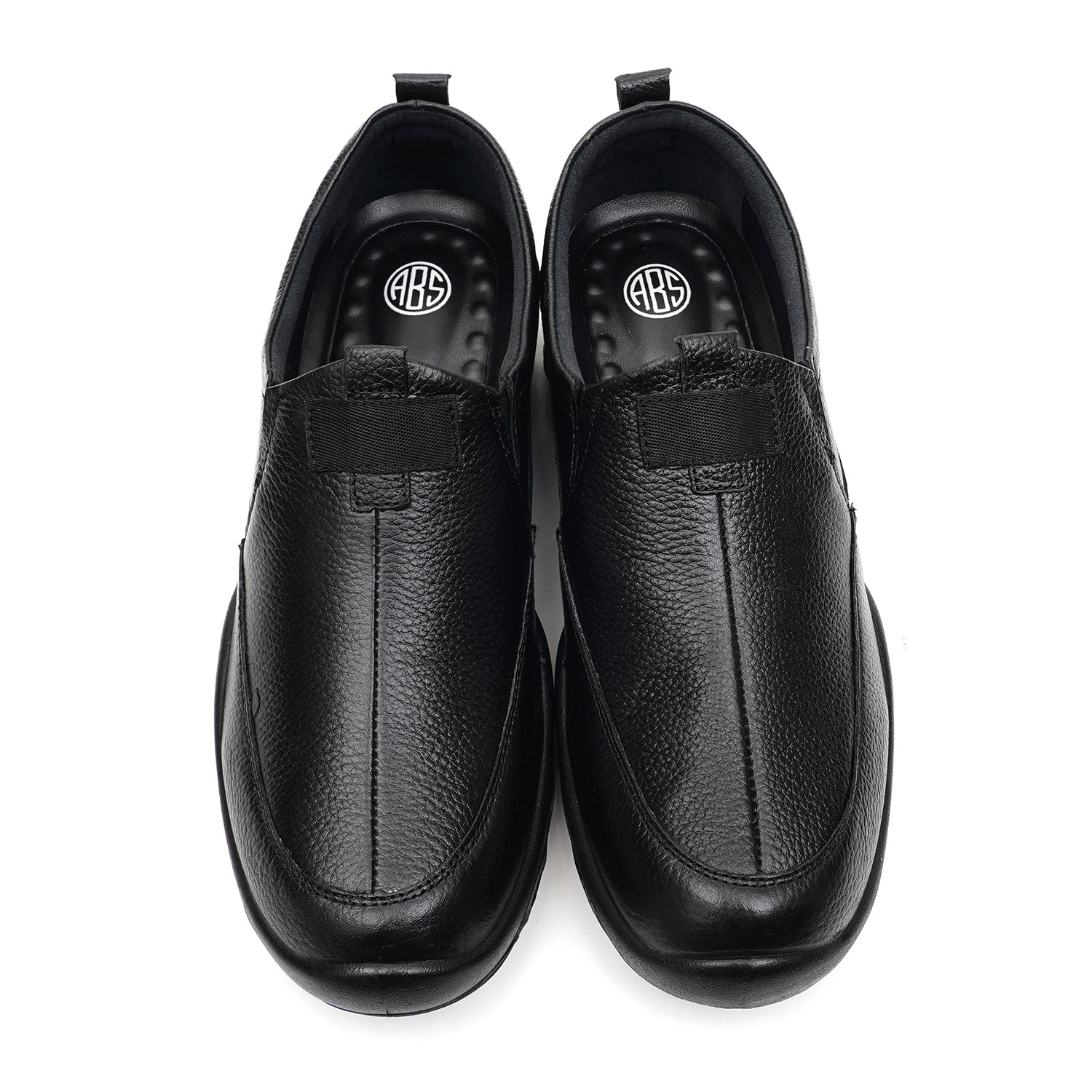 LEATHER SHOES - SANTIAGO-012 BLACK