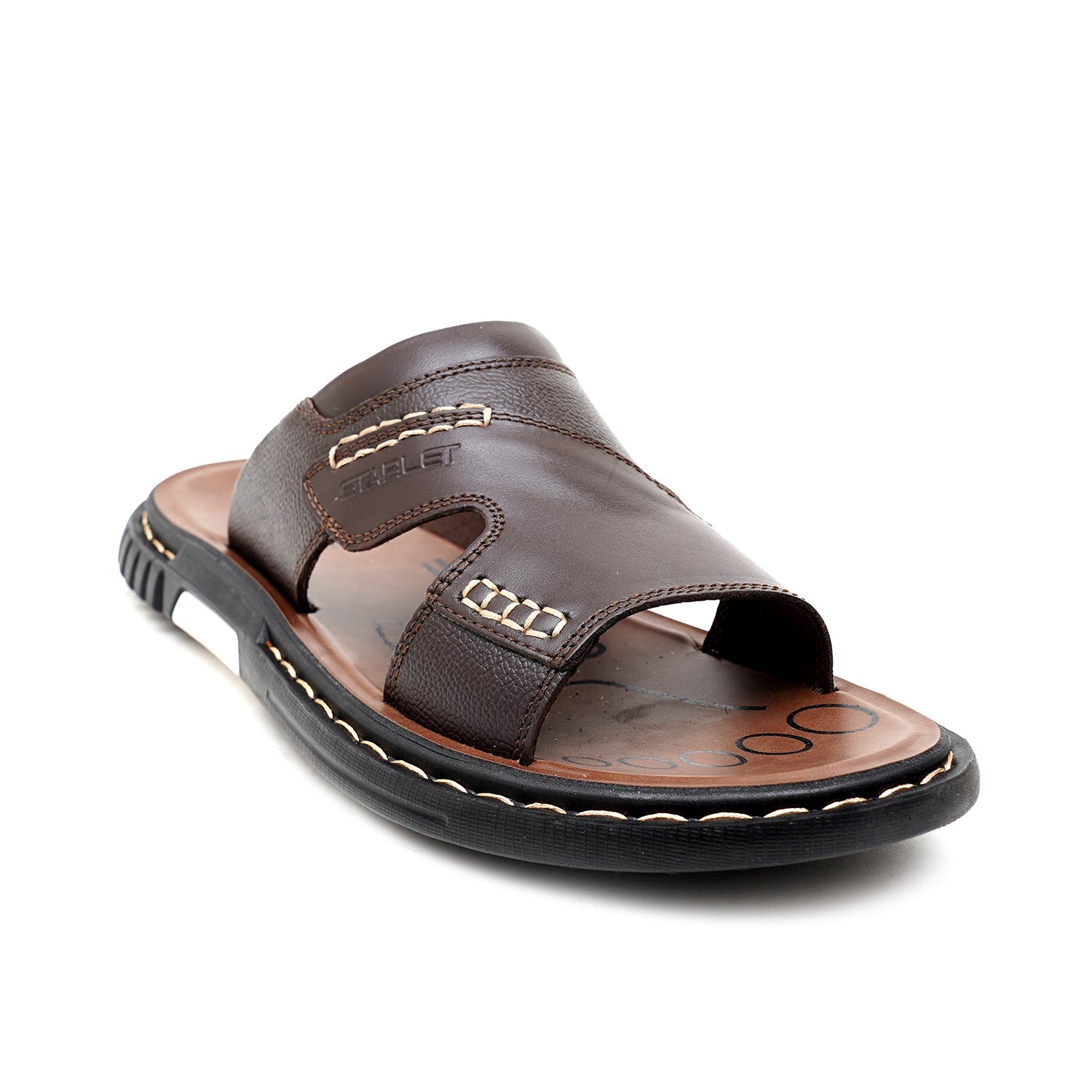 LEATHER SLIPPER - JRC-0001 BROWN