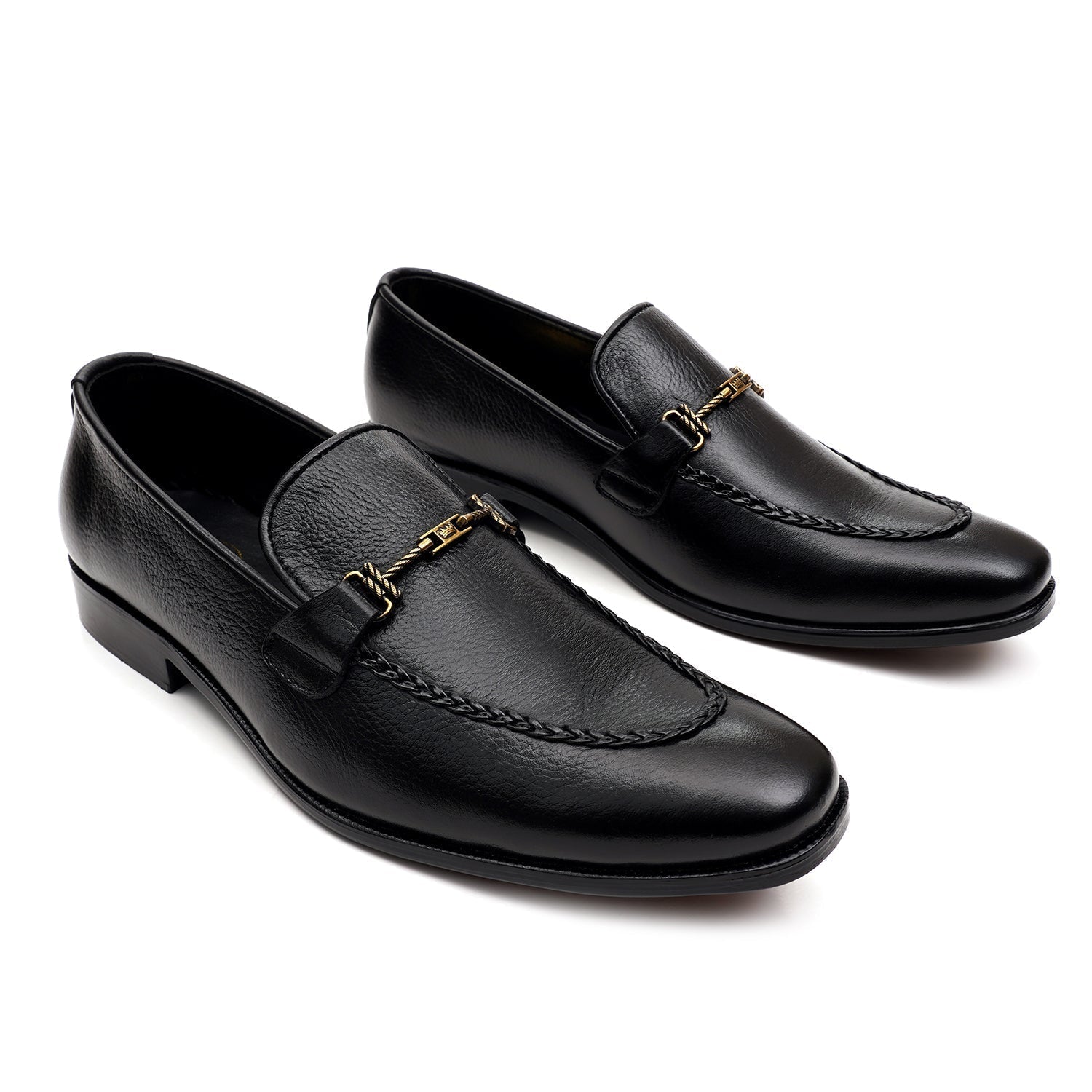LEATHER SHOES - MJG-0001 BLACK