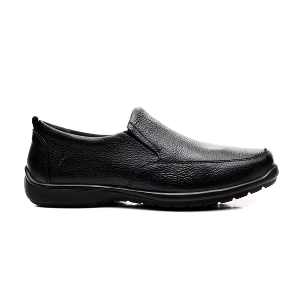 LEATHER SHOES - RUNNER-062 BLACK