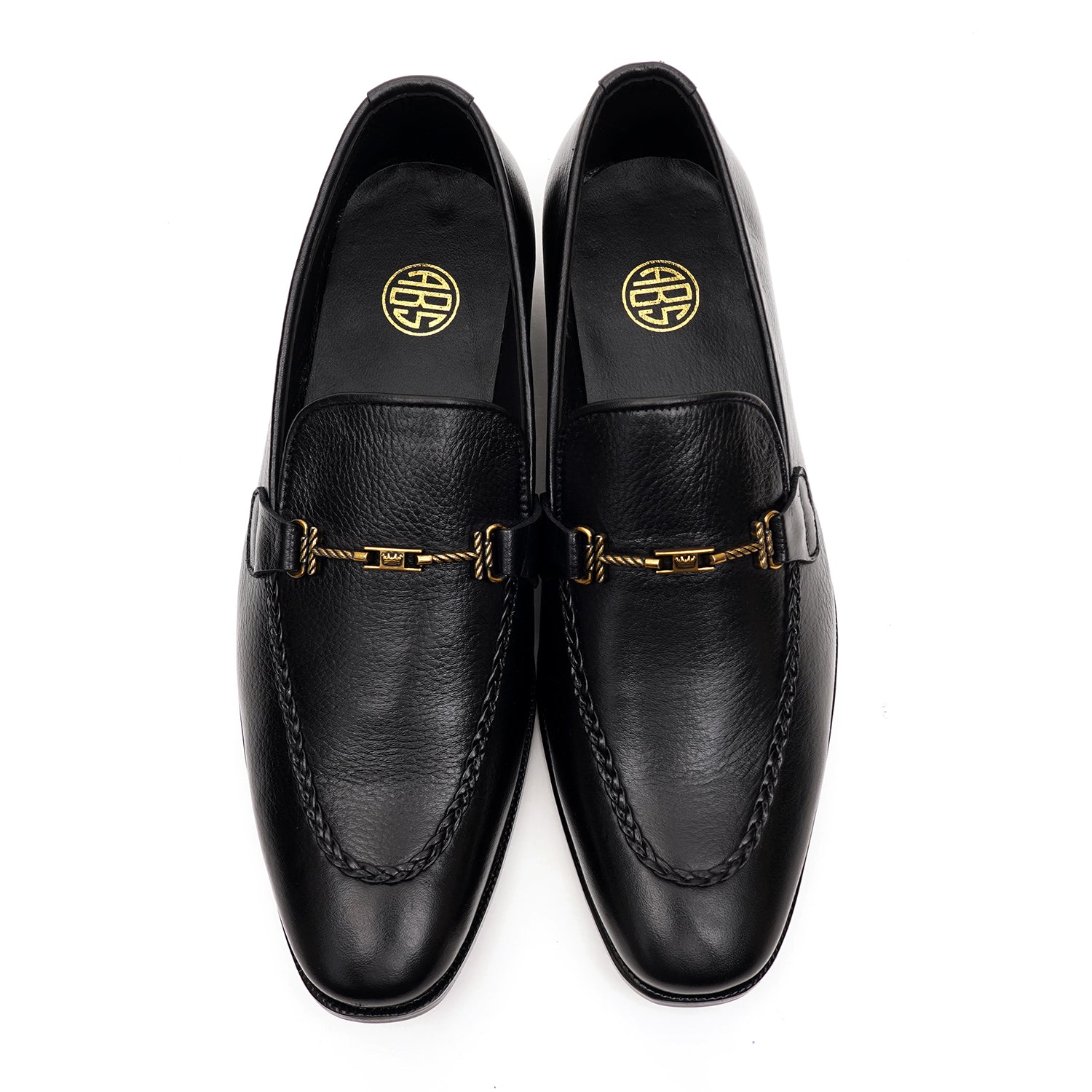 LEATHER SHOES - MJG-0001 BLACK