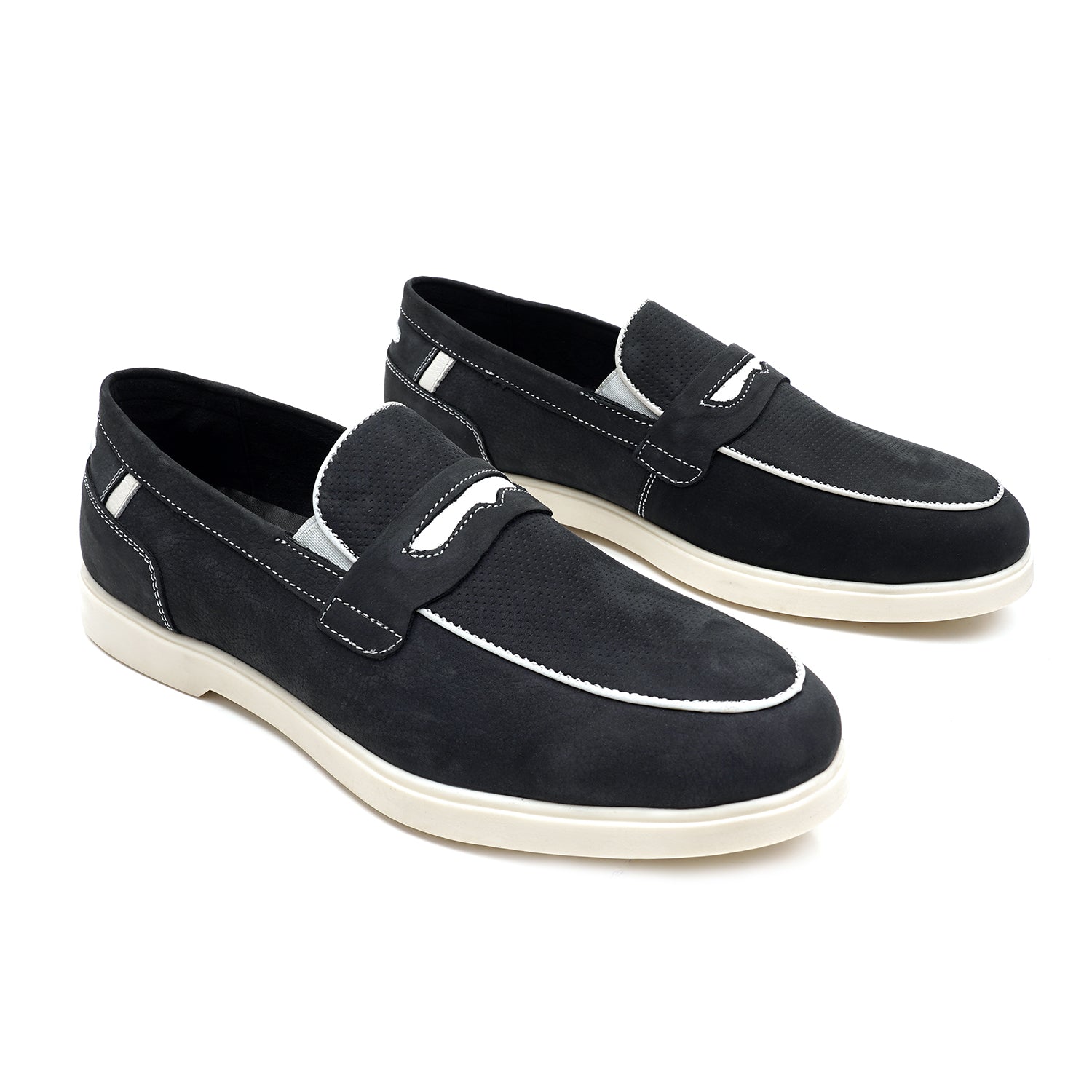 LEATHER SHOES - LBY051 BLUE