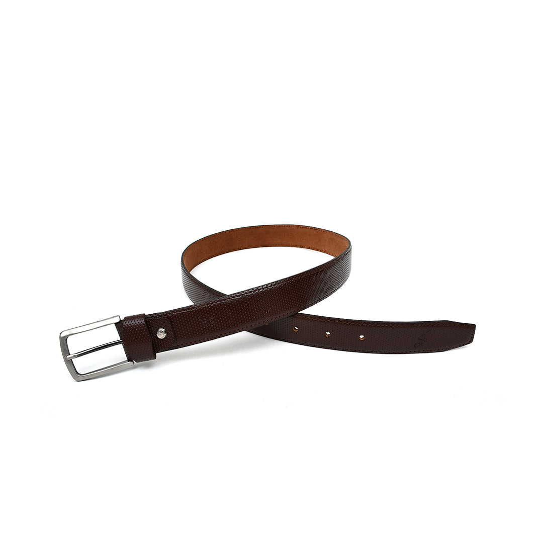 LEATHER BELT - MKB0002-BROWN