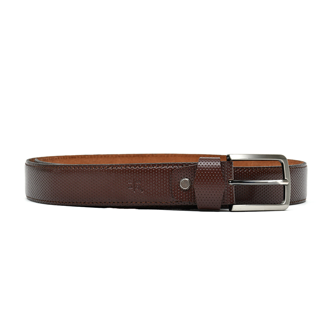LEATHER BELT - MKB0002-BROWN