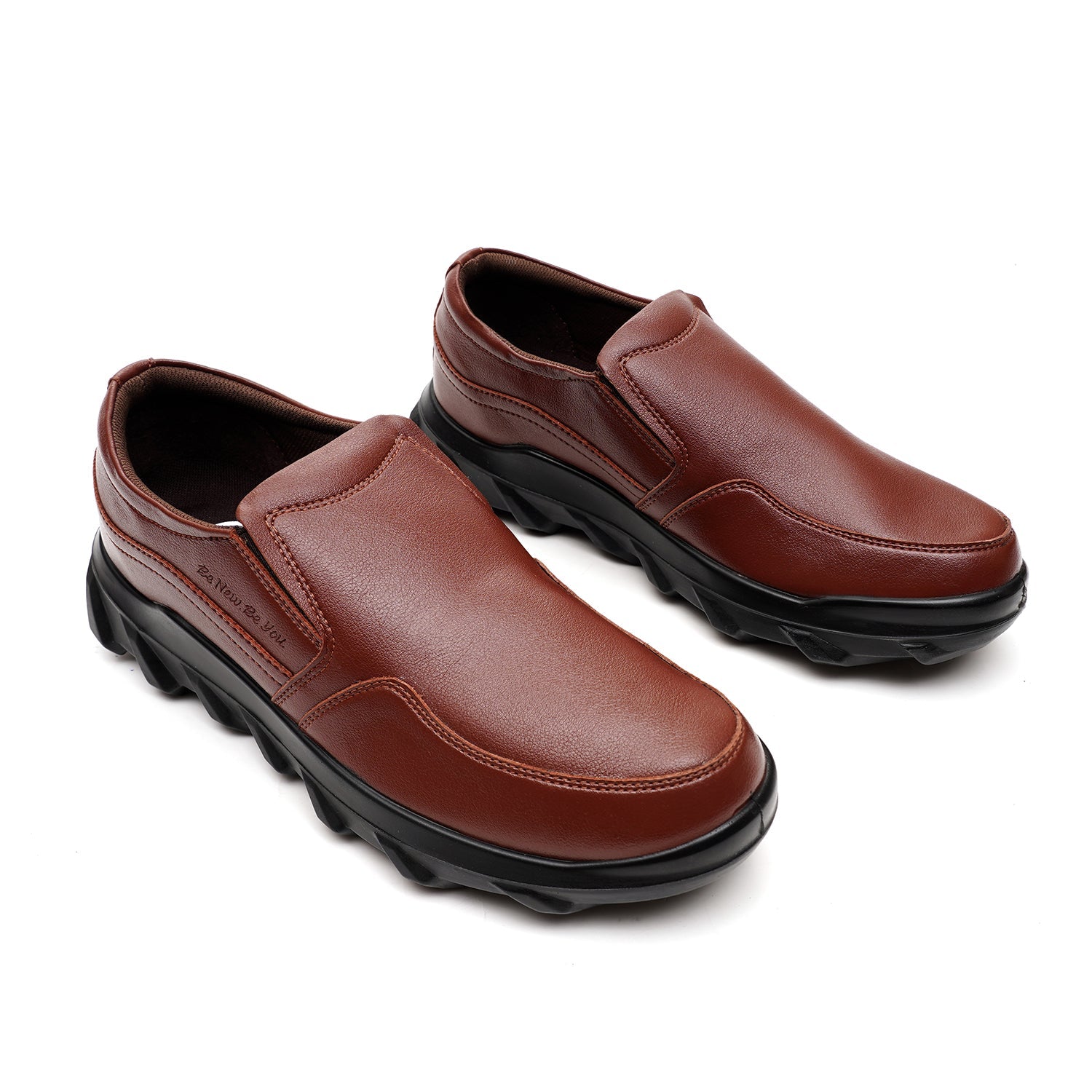 Leather Shoes NNj-710 TAN