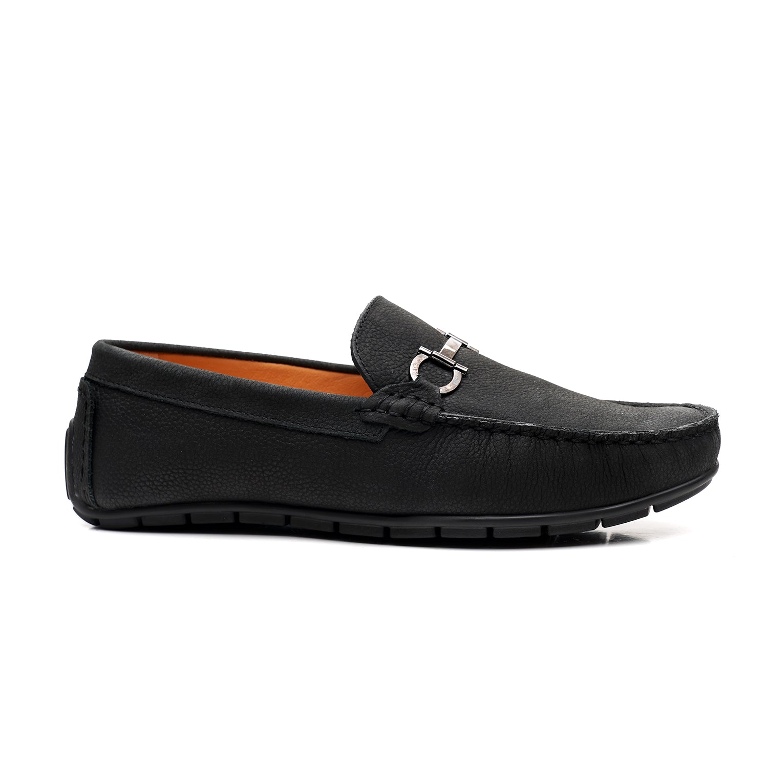 LEATHER SHOES - FLD-03 BLACK