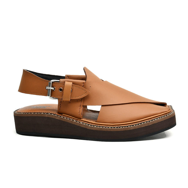LEATHER PESHAWARI CHAPPAL - ATG0005 - TAN