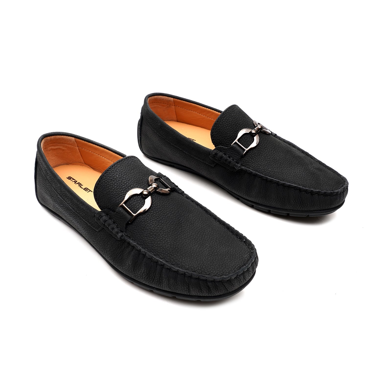 LEATHER SHOES - FLD-01 BLACK