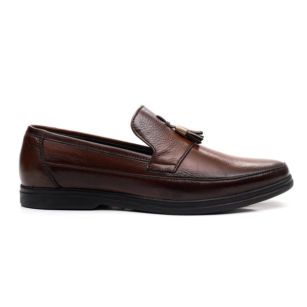 LEATHER SHOES - FCG-8094 BROWN