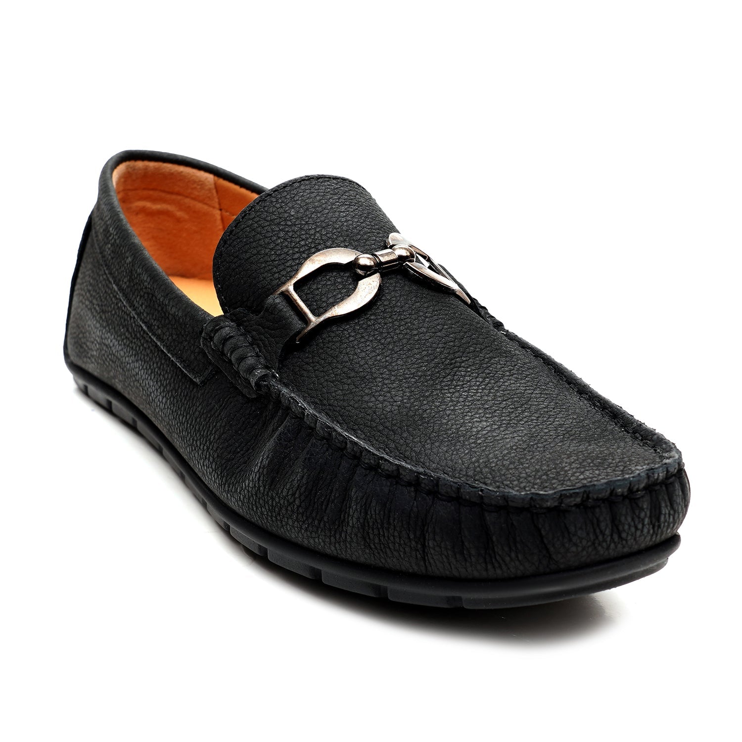 LEATHER SHOES - FLD-01 BLACK