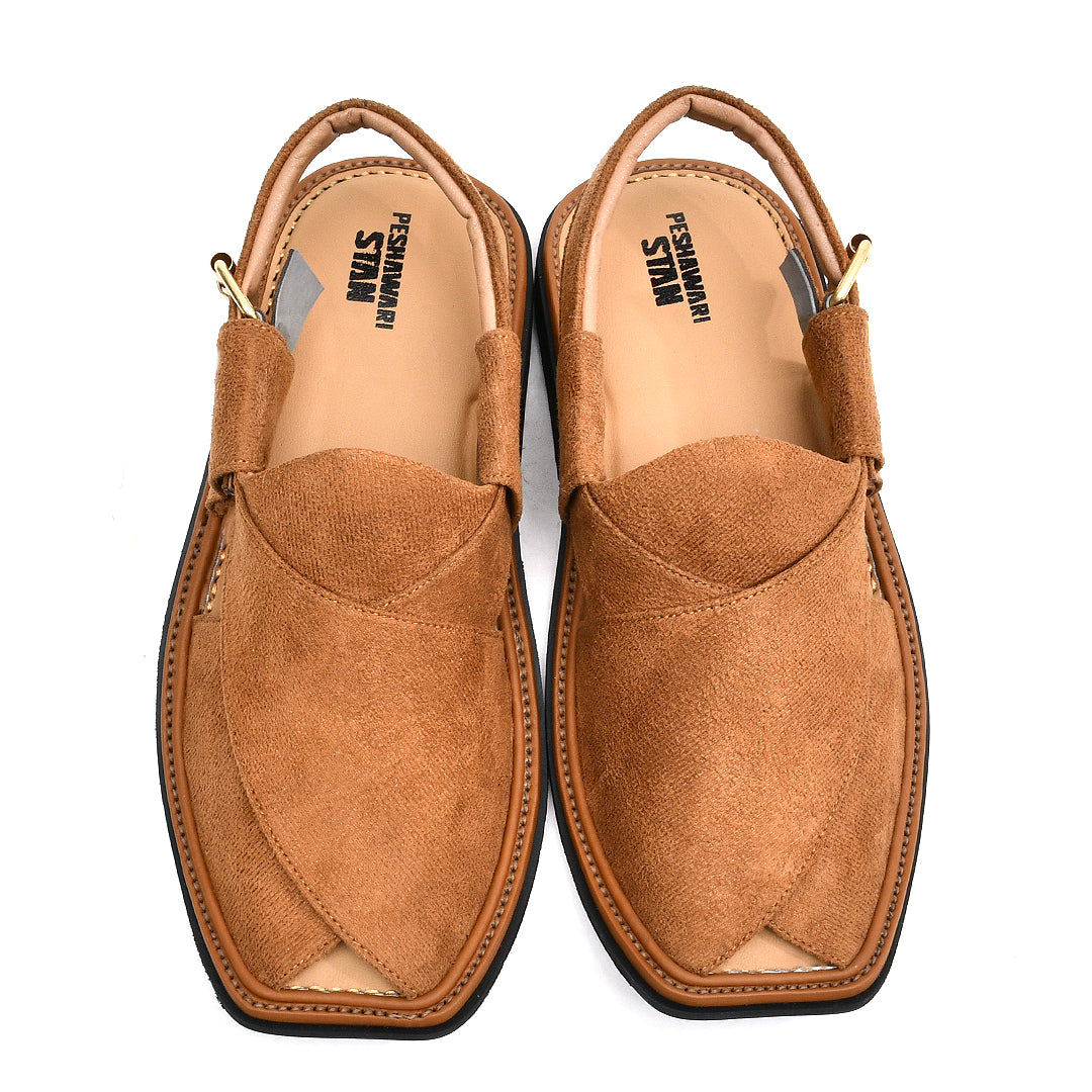 LEATHER PESHAWARI CHAPPAL - ATG0003 - TAN FB