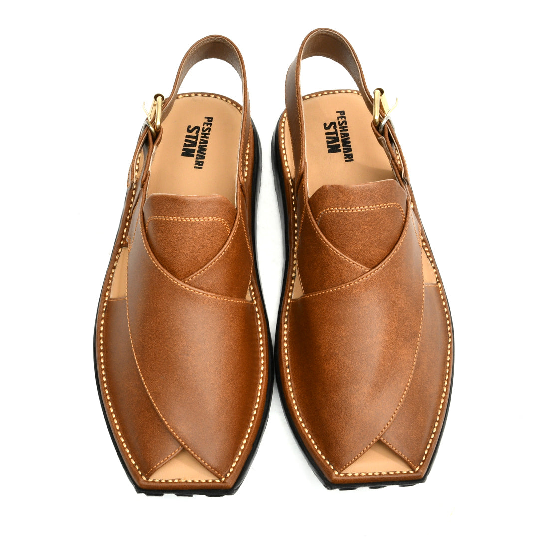 LEATHER PESHAWARI CHAPPAL - ATG0001 - MUSTARD