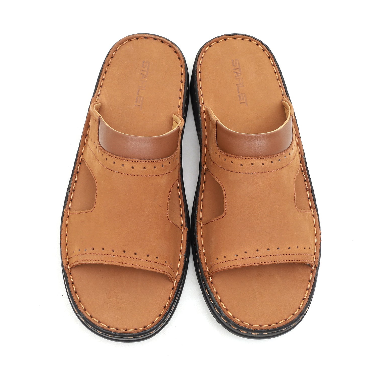 LEATHER SLIPPER - 04034 MUSTARD