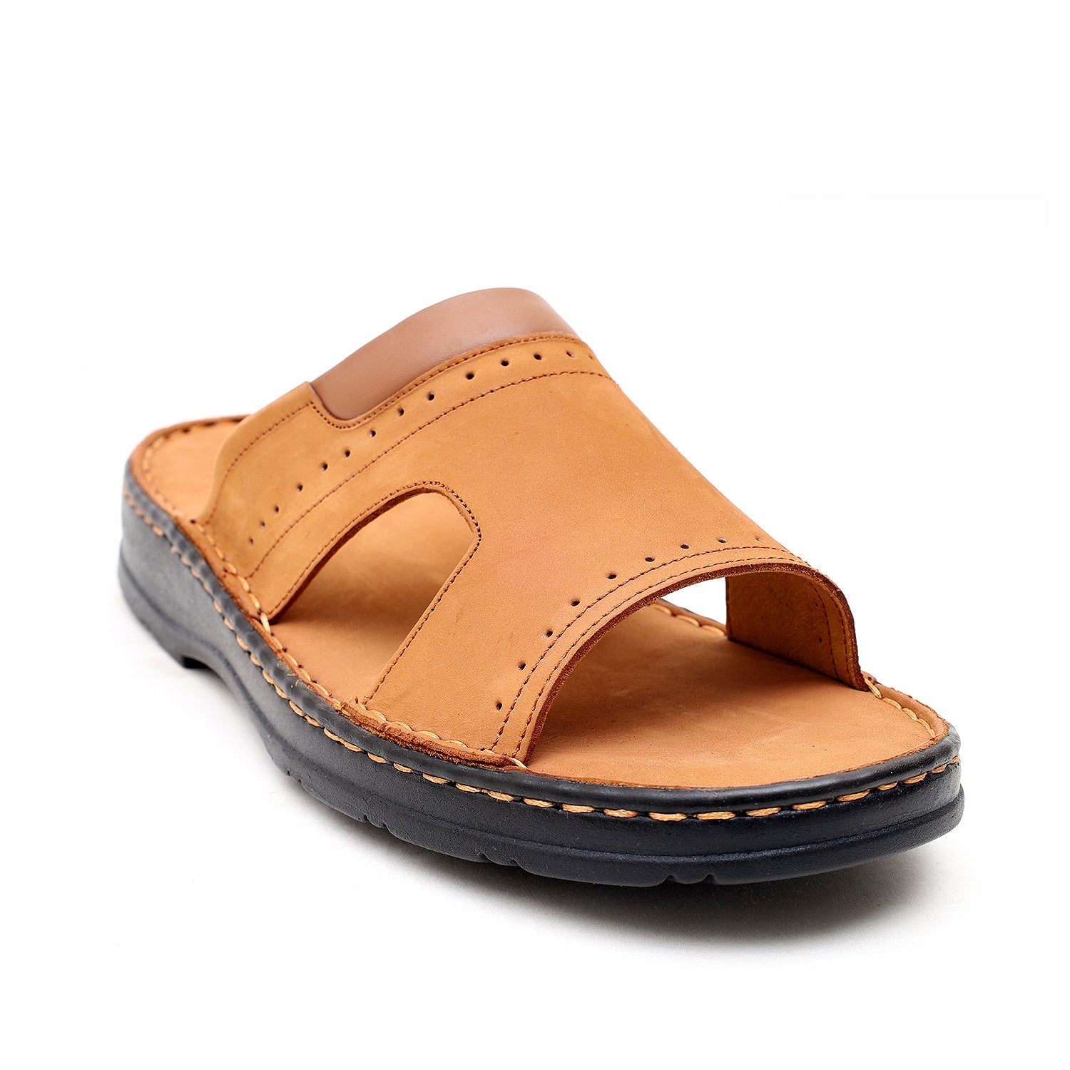 LEATHER SLIPPER - 04034 MUSTARD