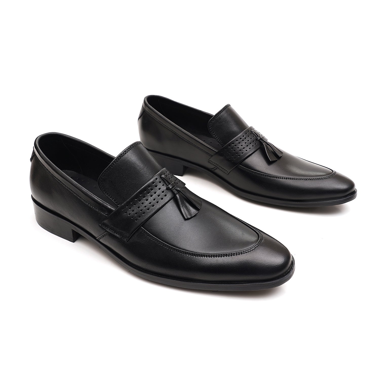 LEATHER SHOES - FCG-8110 BLACK