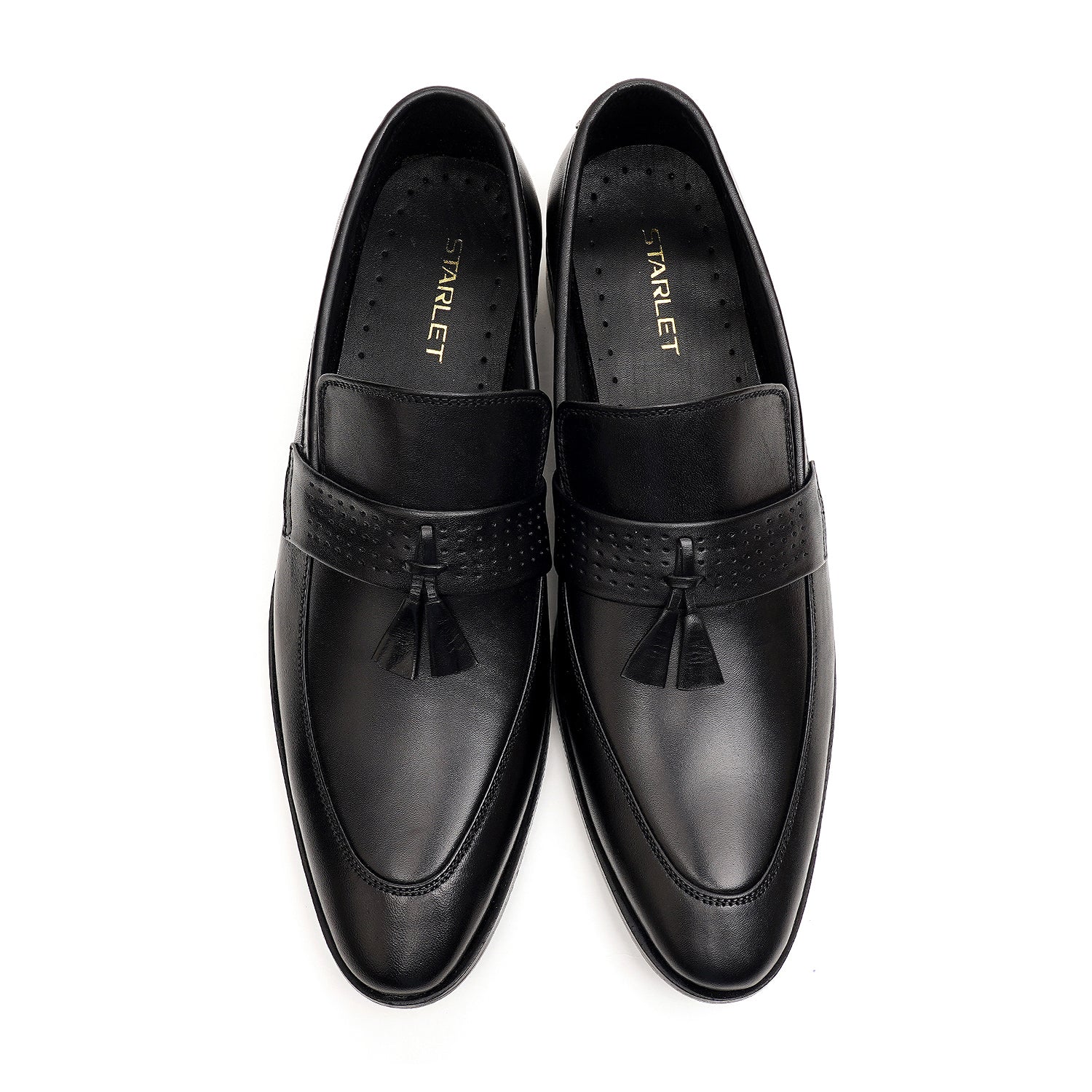 LEATHER SHOES - FCG-8110 BLACK