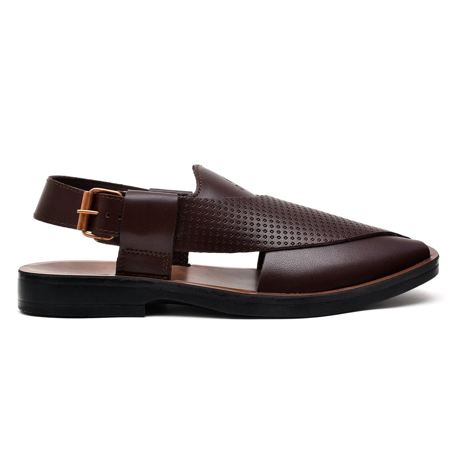 LEATHER PESHAWARI CHAPPAL - PS-1515 BROWN
