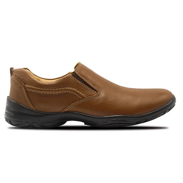LEATHER SHOES - SHAHZORE-001 TAN