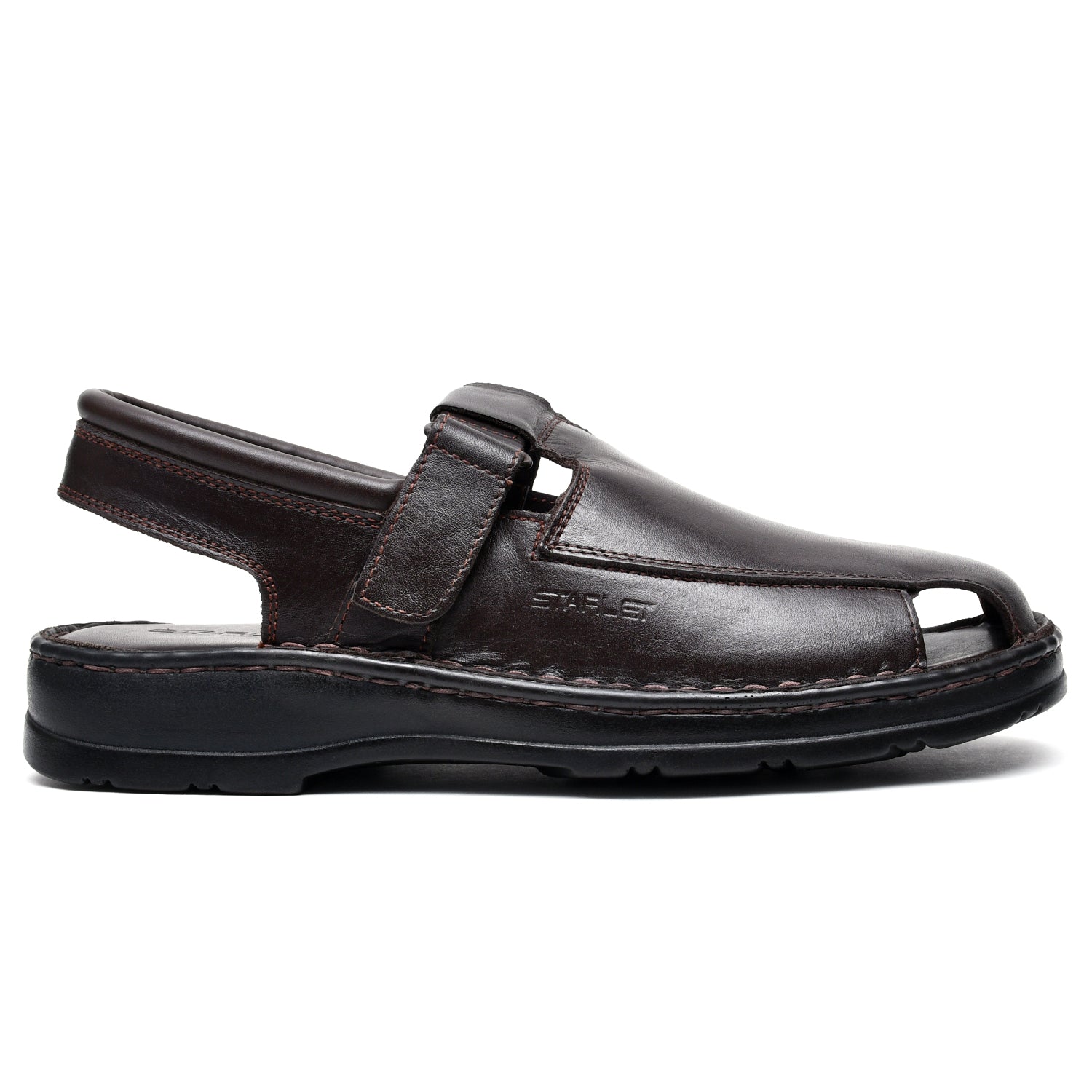 LEATHER SANDAL - 4001 BROWN