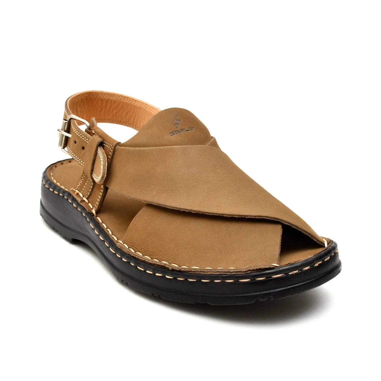 LEATHER PESHAWARI  CHAPPAL - 4006 FAWN