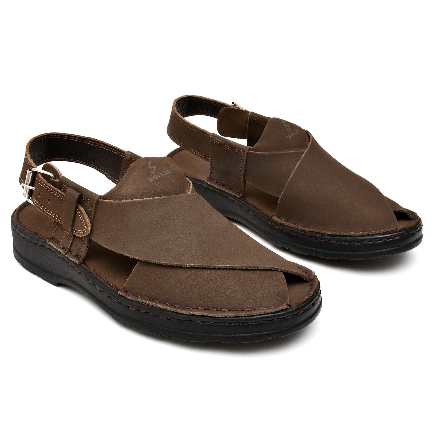 LEATHER PESHAWARI  CHAPPAL - 4006 EXPRESSO