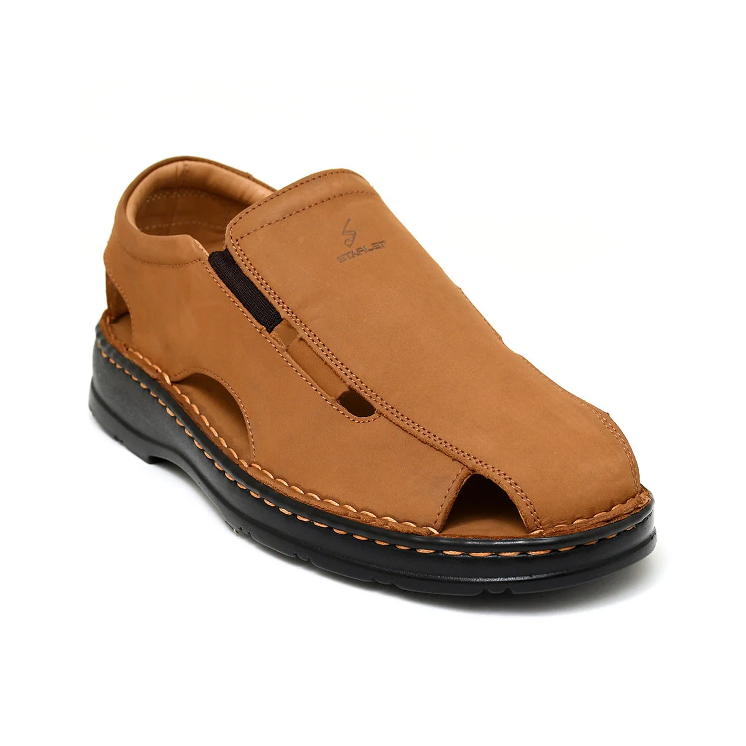 LEATHER SANDAL - 4007 MUSTARD