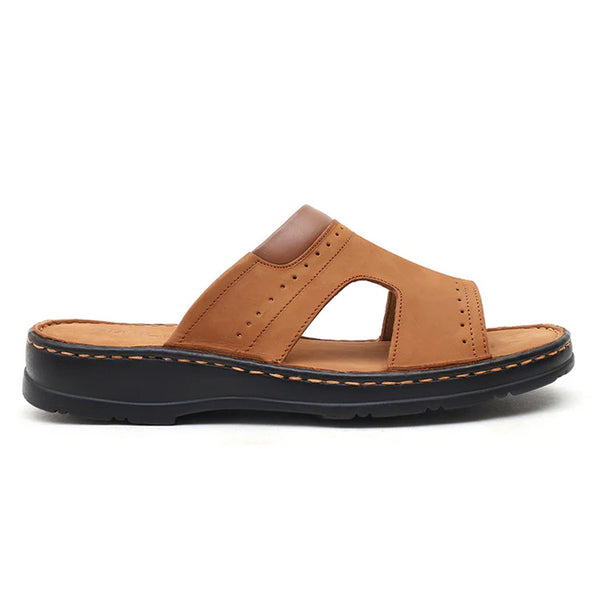 LEATHER SLIPPER - 04034 MUSTARD