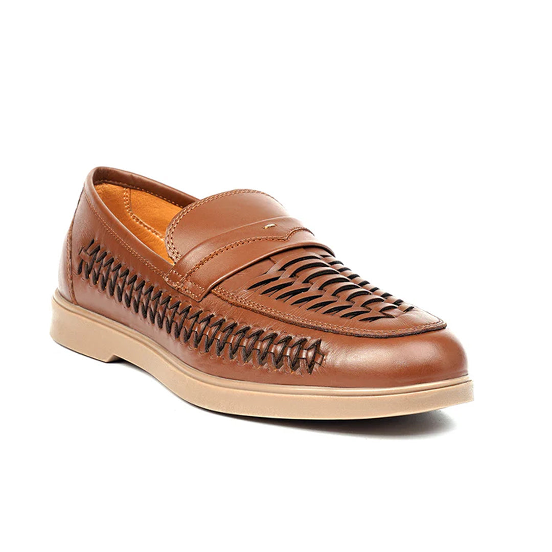 LEATHER SHOES - LBY-007 TAN