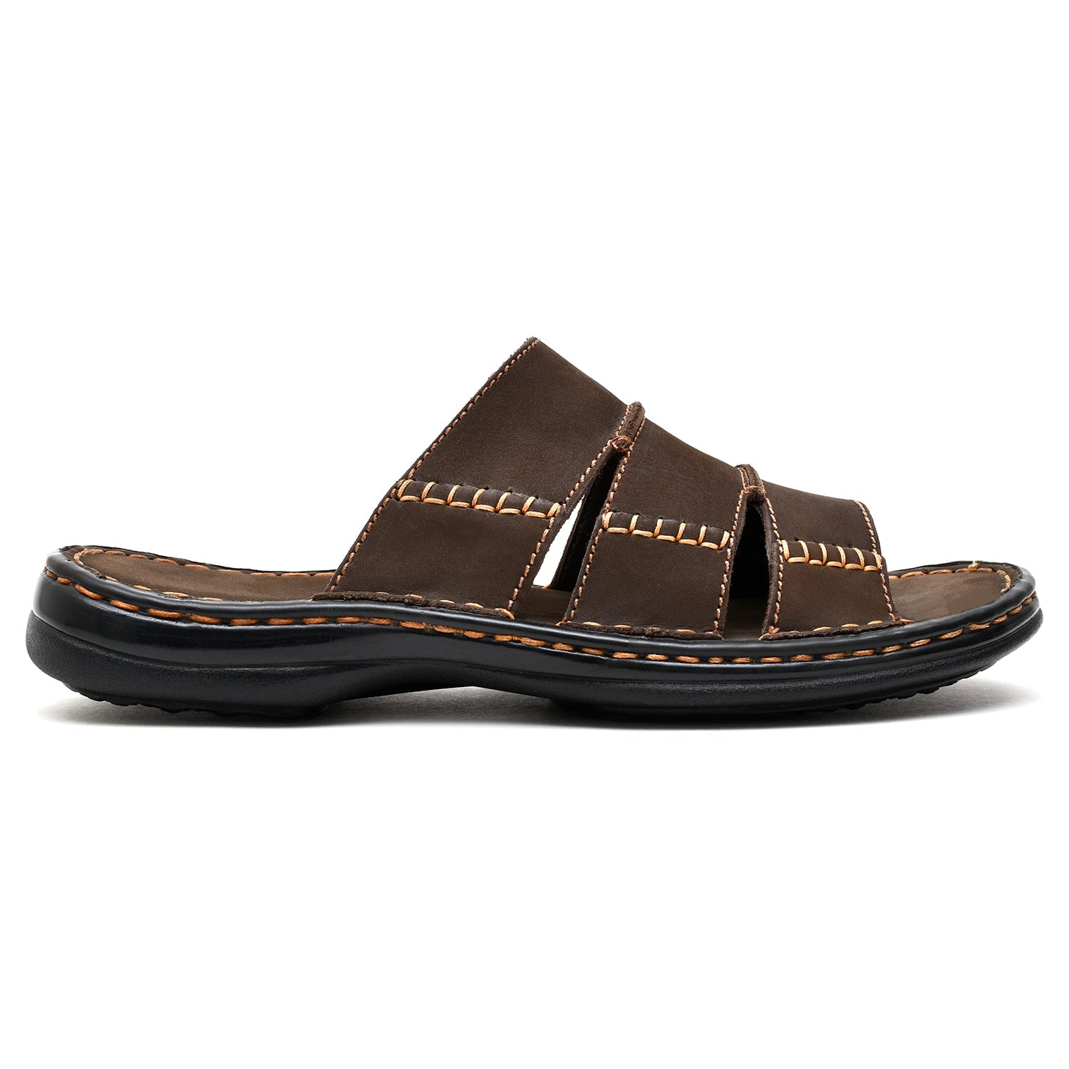 LEATHER SLIPPER - 6042 EXPRESSO