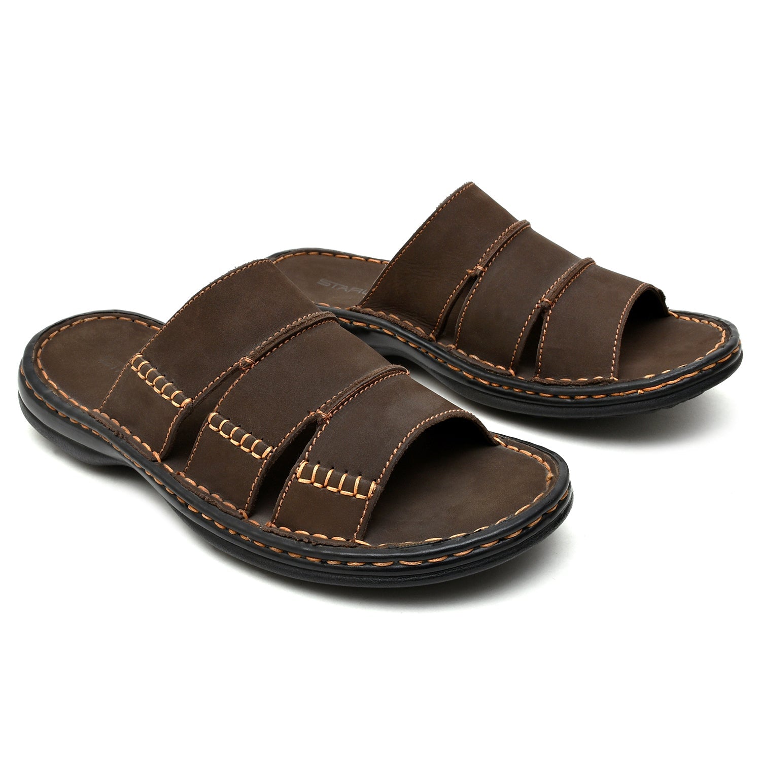LEATHER SLIPPER - 6042 EXPRESSO