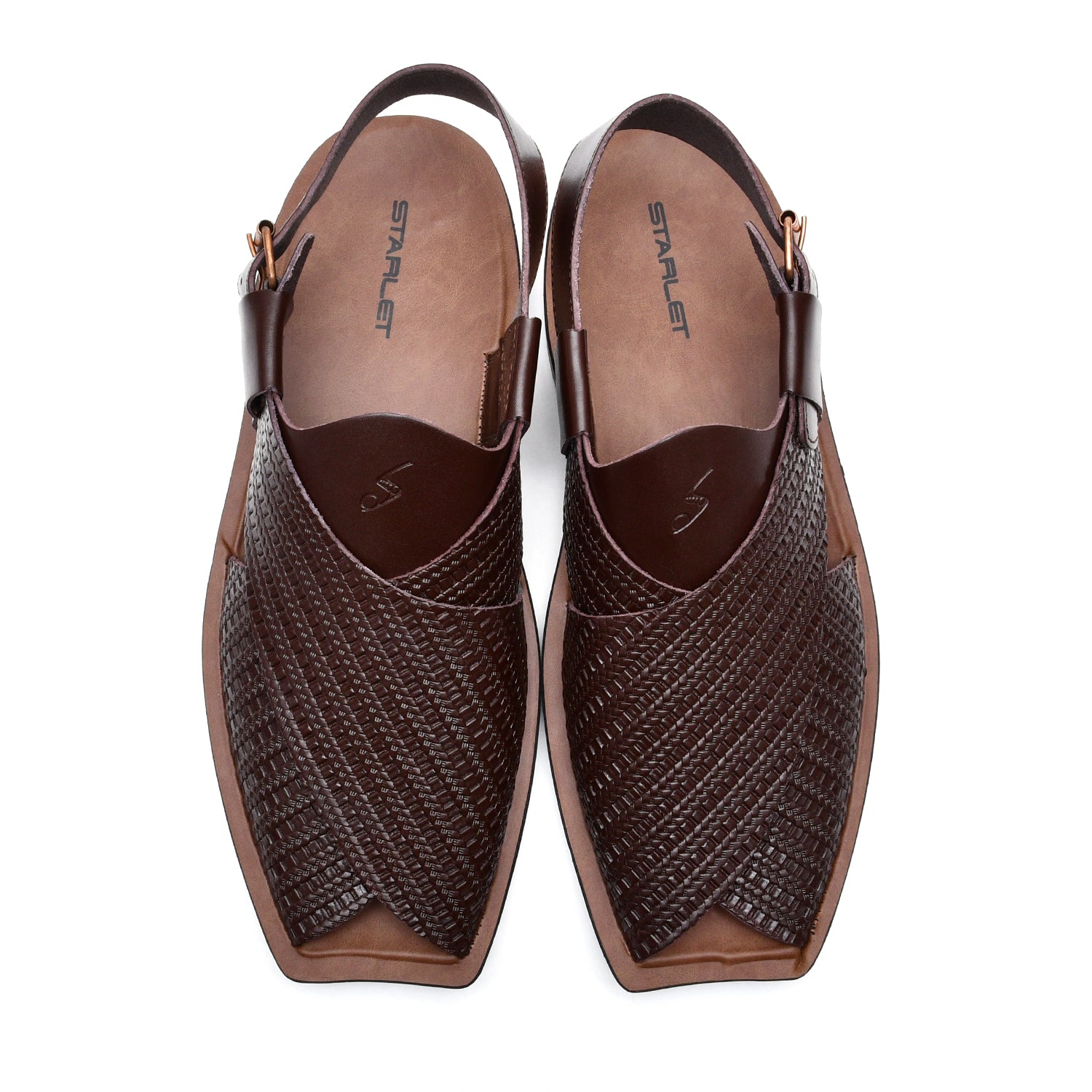 LEATHER PESHAWARI  CHAPPAL - NPT-08 BROWN