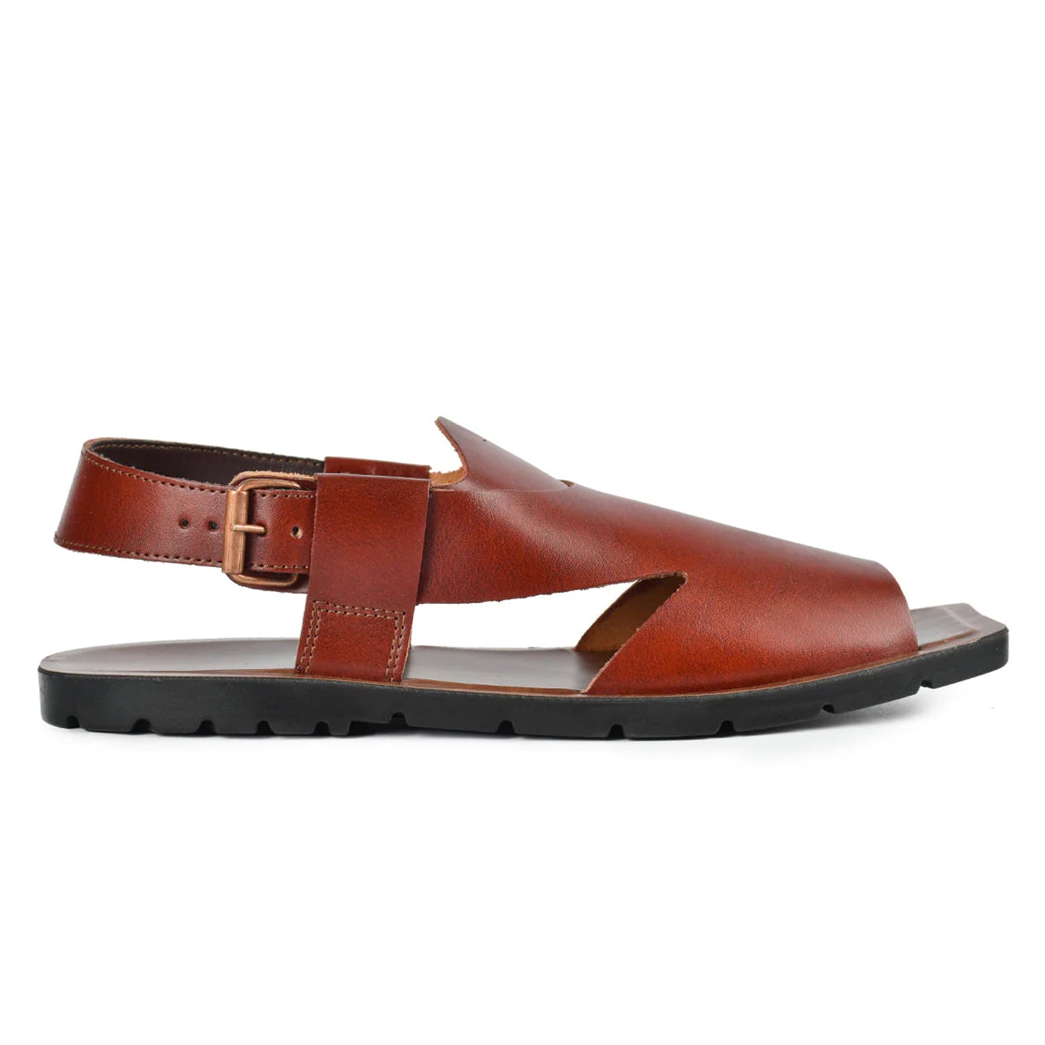 LEATHER PESHAWARI  CHAPPAL - NPT-05 MAROON
