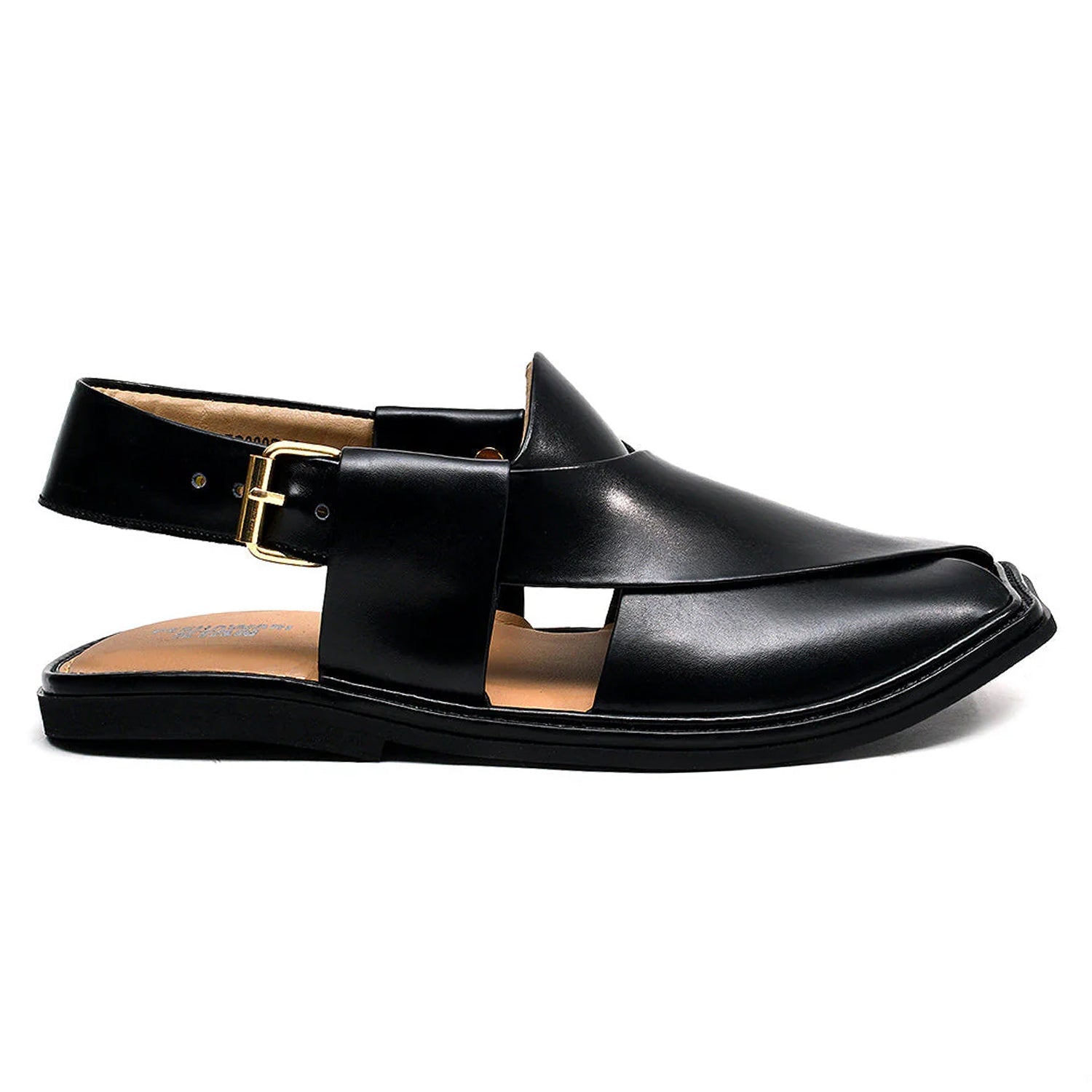 LEATHER PESHAWARI CHAPPAL - ATG0003 - BLACK