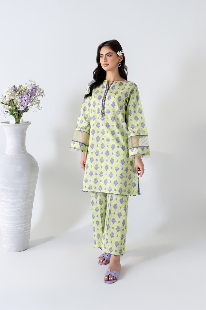 2 PIECE - PRINTED LAWN SUIT - BLOSSOM