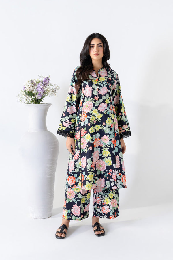 2 PIECE - PRINTED LAWN SUIT - ULFAT