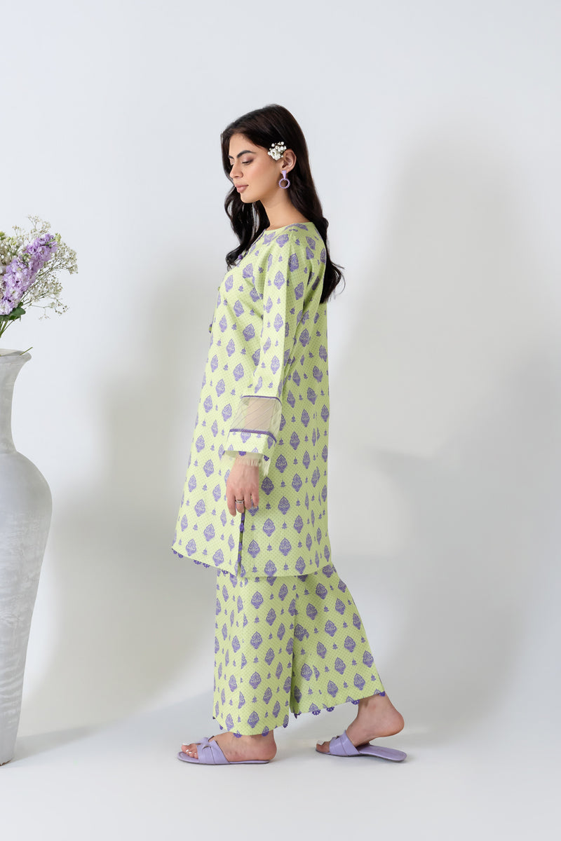 2 PIECE - PRINTED LAWN SUIT - BLOSSOM